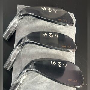 K-Yururi Genku JDM Forged Golf Right Wedge Head Set (3) – Raw Black – Brand New!